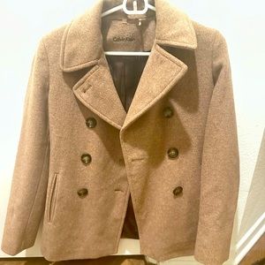 XS Calvin Klein beige coat